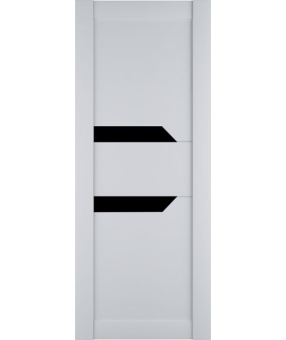 Дверь из экошпона Престиж 2 Белый софт (Черный лакобель) Дверь из экошпона Престиж 2 Белый софт (Черный лакобель)