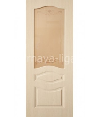 Дверь с ПВХ покрытием Леона ДО (Беленый дуб) Дверь с ПВХ покрытием Леона ДО (Беленый дуб)