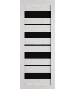 Дверь из экошпона Техно 15 Ясень серый (черное стекло) Дверь из экошпона Техно 15 Ясень серый (черное стекло)