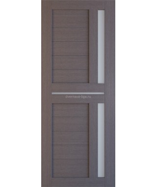 Дверь из экошпона Техно 9 Дуб серый (белое стекло) Дверь из экошпона Техно 9 Дуб серый (белое стекло)